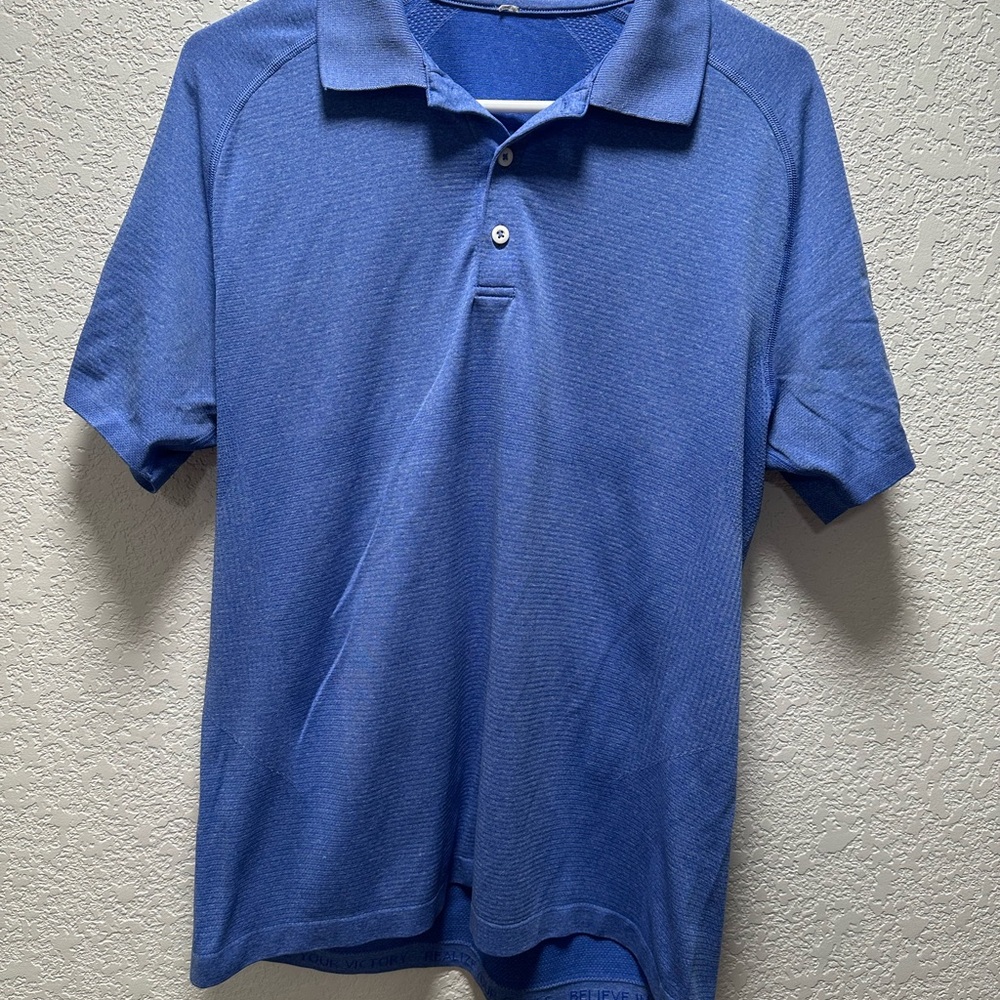 lululemon athletica Blue Polo Shirt
